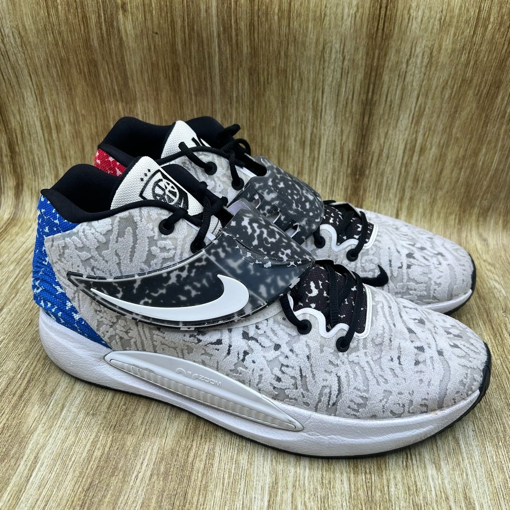 Nike KD 14 EYBL Academy Basketball Shoes Men's 15 White Red Blue USA DM8348-900